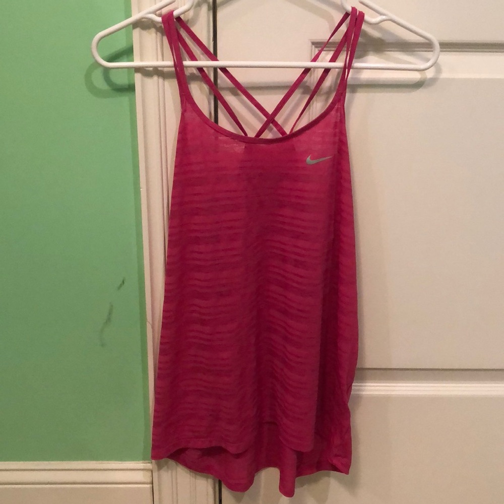 Pink workout top
